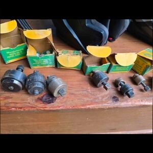 Set of Greenlee sheet metal punches.  Both round and square.